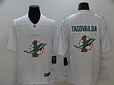 Nike Dolphins 1 Tua Tagovailoa White Shadow Logo Limited Jersey,baseball caps,new era cap wholesale,wholesale hats